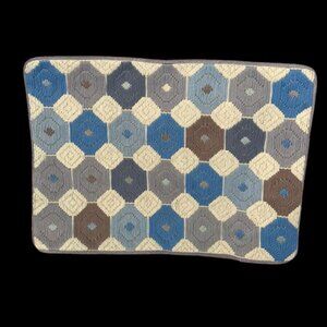 Jonathan Adler Bargello Chamomile wool velvet woven pillow cover 16x12